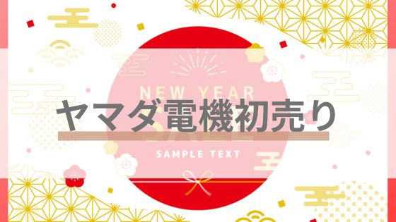 ヤマダ電機初売りセール　チラシ　いつからいつまで　年末年始　営業時間　福袋